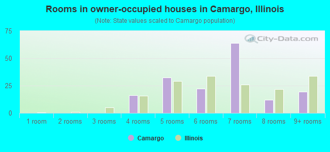 Rooms in owner-occupied houses in Camargo, Illinois