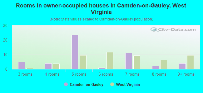 Rooms in owner-occupied houses in Camden-on-Gauley, West Virginia