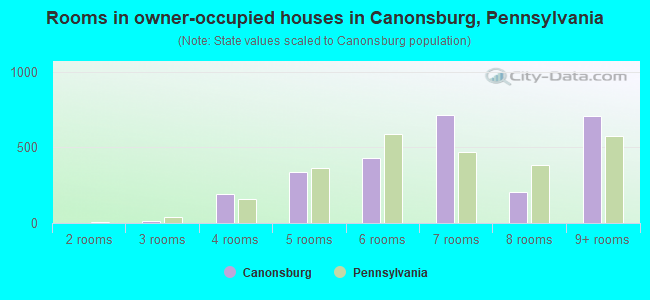 Rooms in owner-occupied houses in Canonsburg, Pennsylvania