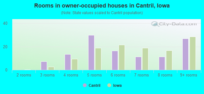 Rooms in owner-occupied houses in Cantril, Iowa