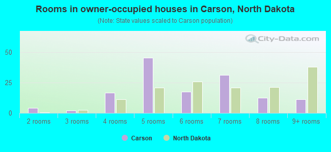Rooms in owner-occupied houses in Carson, North Dakota