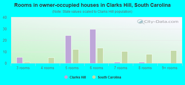 Rooms in owner-occupied houses in Clarks Hill, South Carolina