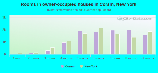 Rooms in owner-occupied houses in Coram, New York