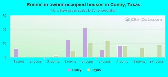 Rooms in owner-occupied houses in Cuney, Texas