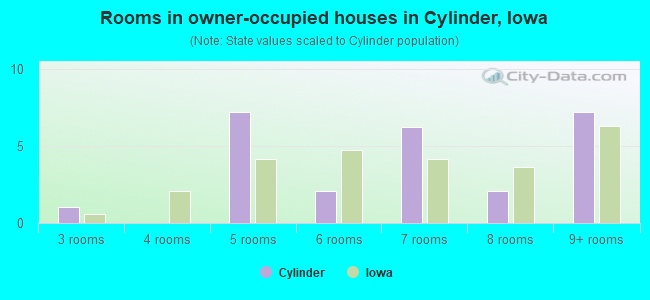 Rooms in owner-occupied houses in Cylinder, Iowa