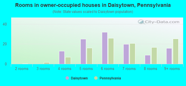Rooms in owner-occupied houses in Daisytown, Pennsylvania