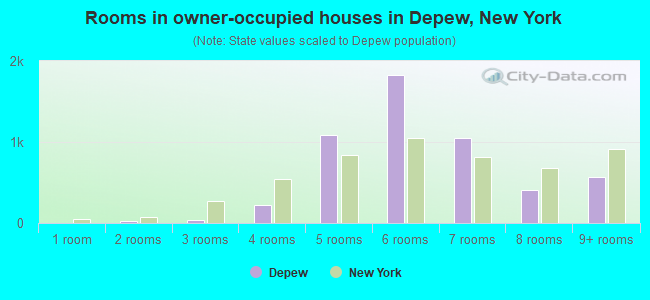 Rooms in owner-occupied houses in Depew, New York