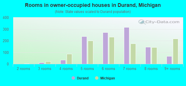 Rooms in owner-occupied houses in Durand, Michigan