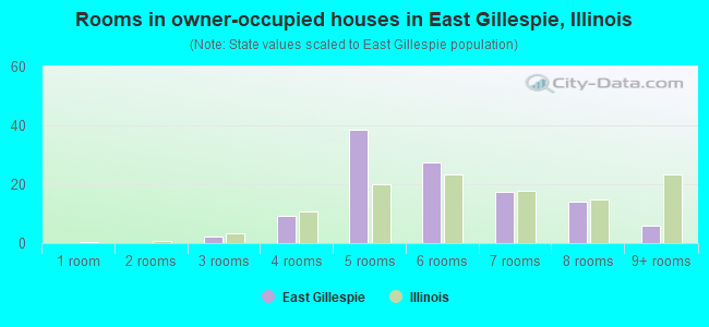 Rooms in owner-occupied houses in East Gillespie, Illinois