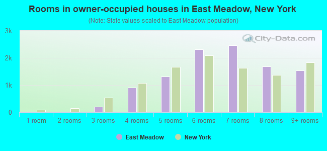 Rooms in owner-occupied houses in East Meadow, New York