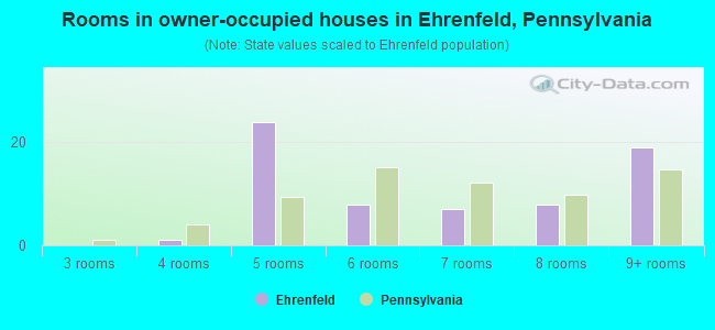 Rooms in owner-occupied houses in Ehrenfeld, Pennsylvania