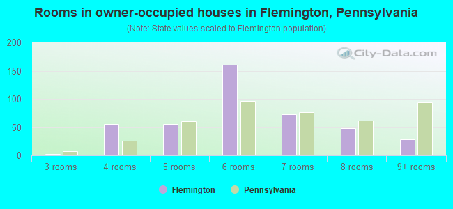 Rooms in owner-occupied houses in Flemington, Pennsylvania