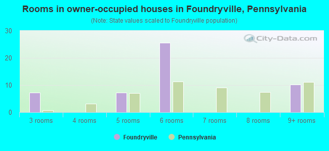 Rooms in owner-occupied houses in Foundryville, Pennsylvania