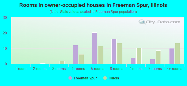 Rooms in owner-occupied houses in Freeman Spur, Illinois