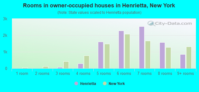 Rooms in owner-occupied houses in Henrietta, New York