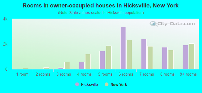 Rooms in owner-occupied houses in Hicksville, New York