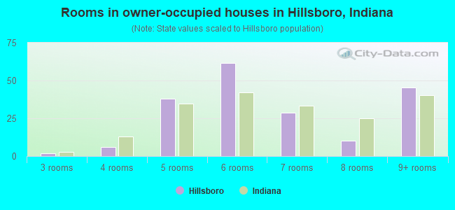 Rooms in owner-occupied houses in Hillsboro, Indiana