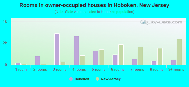 Rooms in owner-occupied houses in Hoboken, New Jersey