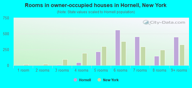 Rooms in owner-occupied houses in Hornell, New York