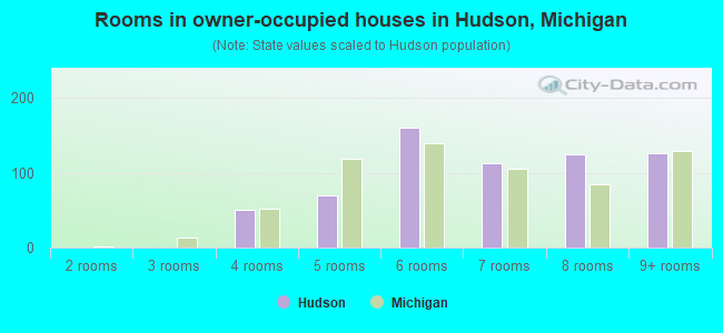 Rooms in owner-occupied houses in Hudson, Michigan