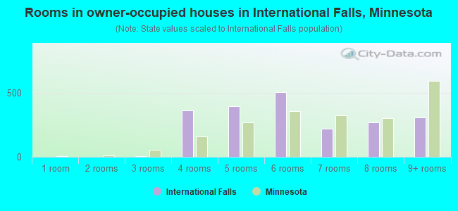 Rooms in owner-occupied houses in International Falls, Minnesota