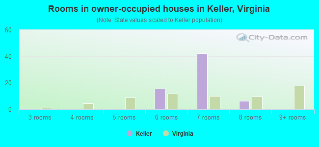 Rooms in owner-occupied houses in Keller, Virginia