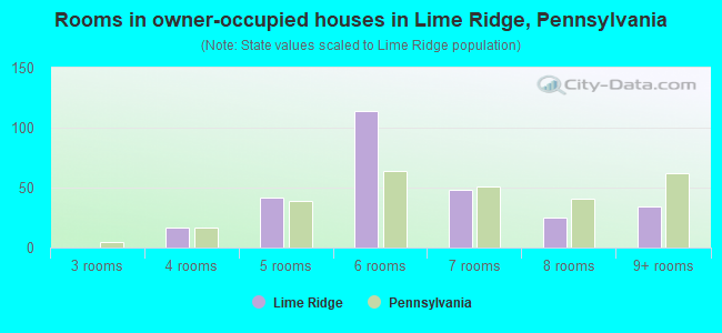 Rooms in owner-occupied houses in Lime Ridge, Pennsylvania
