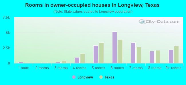 Rooms in owner-occupied houses in Longview, Texas