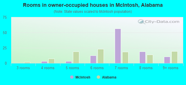 Rooms in owner-occupied houses in McIntosh, Alabama