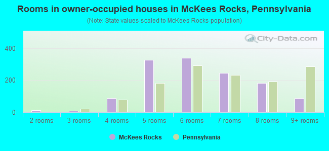 Rooms in owner-occupied houses in McKees Rocks, Pennsylvania