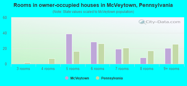 Rooms in owner-occupied houses in McVeytown, Pennsylvania