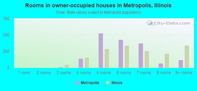Rooms in owner-occupied houses in Metropolis, Illinois