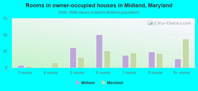 Rooms in owner-occupied houses in Midland, Maryland