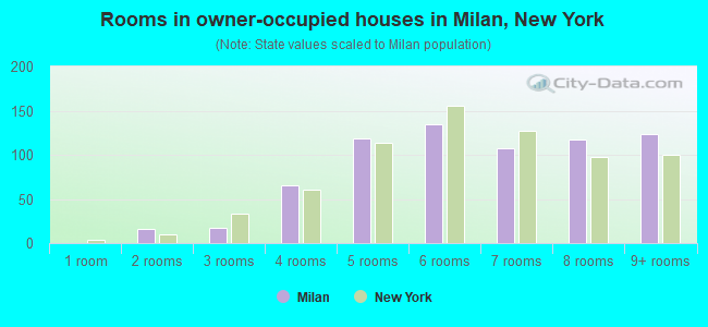 Rooms in owner-occupied houses in Milan, New York