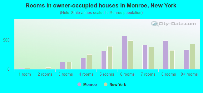 Rooms in owner-occupied houses in Monroe, New York