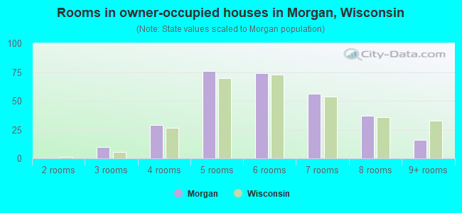Rooms in owner-occupied houses in Morgan, Wisconsin