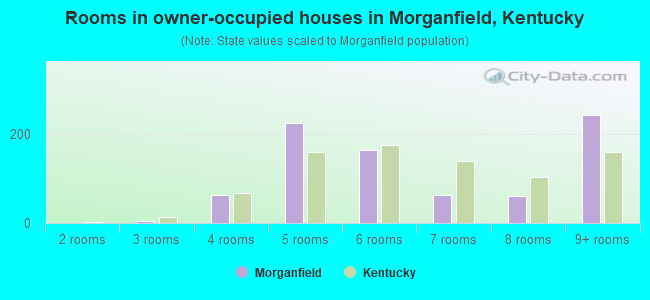 Rooms in owner-occupied houses in Morganfield, Kentucky