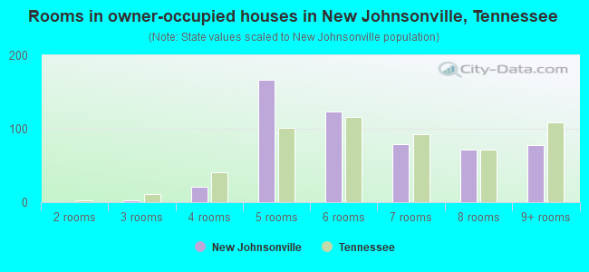 Rooms in owner-occupied houses in New Johnsonville, Tennessee