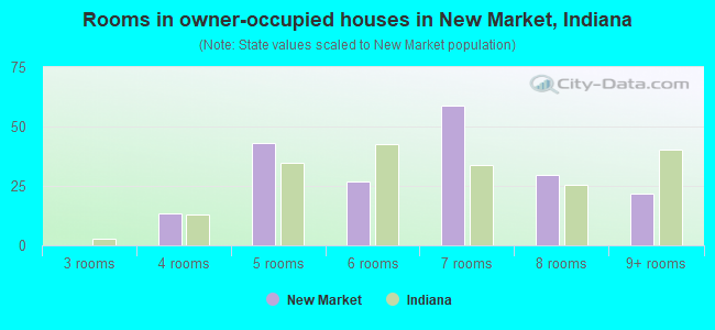 Rooms in owner-occupied houses in New Market, Indiana