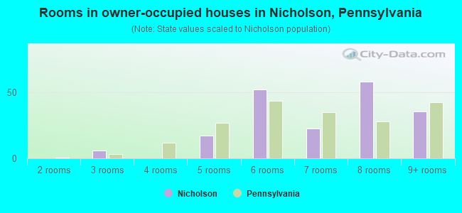 Rooms in owner-occupied houses in Nicholson, Pennsylvania