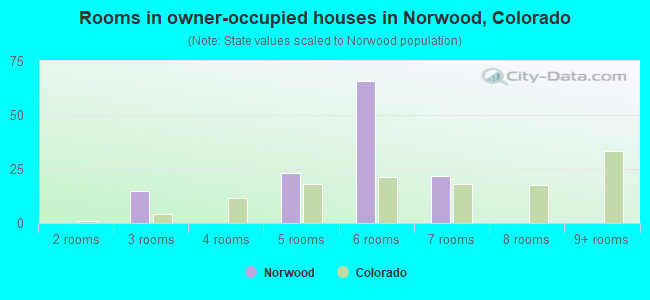 Rooms in owner-occupied houses in Norwood, Colorado