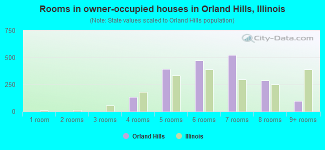 Rooms in owner-occupied houses in Orland Hills, Illinois