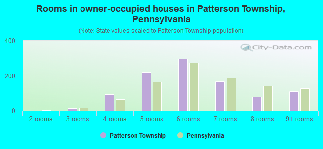Rooms in owner-occupied houses in Patterson Township, Pennsylvania