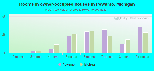Rooms in owner-occupied houses in Pewamo, Michigan