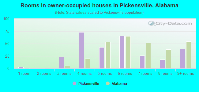 Rooms in owner-occupied houses in Pickensville, Alabama