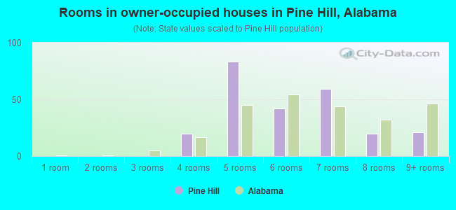 Rooms in owner-occupied houses in Pine Hill, Alabama