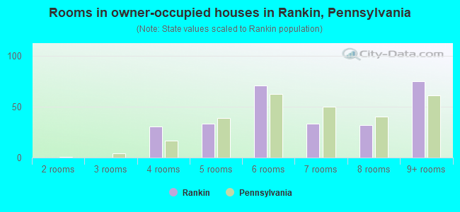 Rooms in owner-occupied houses in Rankin, Pennsylvania