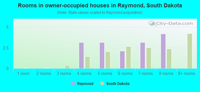 Rooms in owner-occupied houses in Raymond, South Dakota
