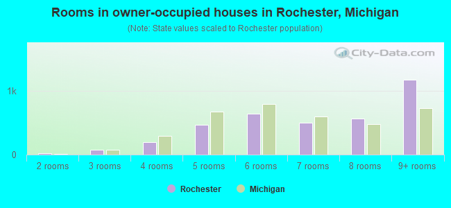 Rooms in owner-occupied houses in Rochester, Michigan