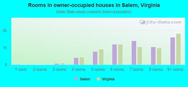 Rooms in owner-occupied houses in Salem, Virginia